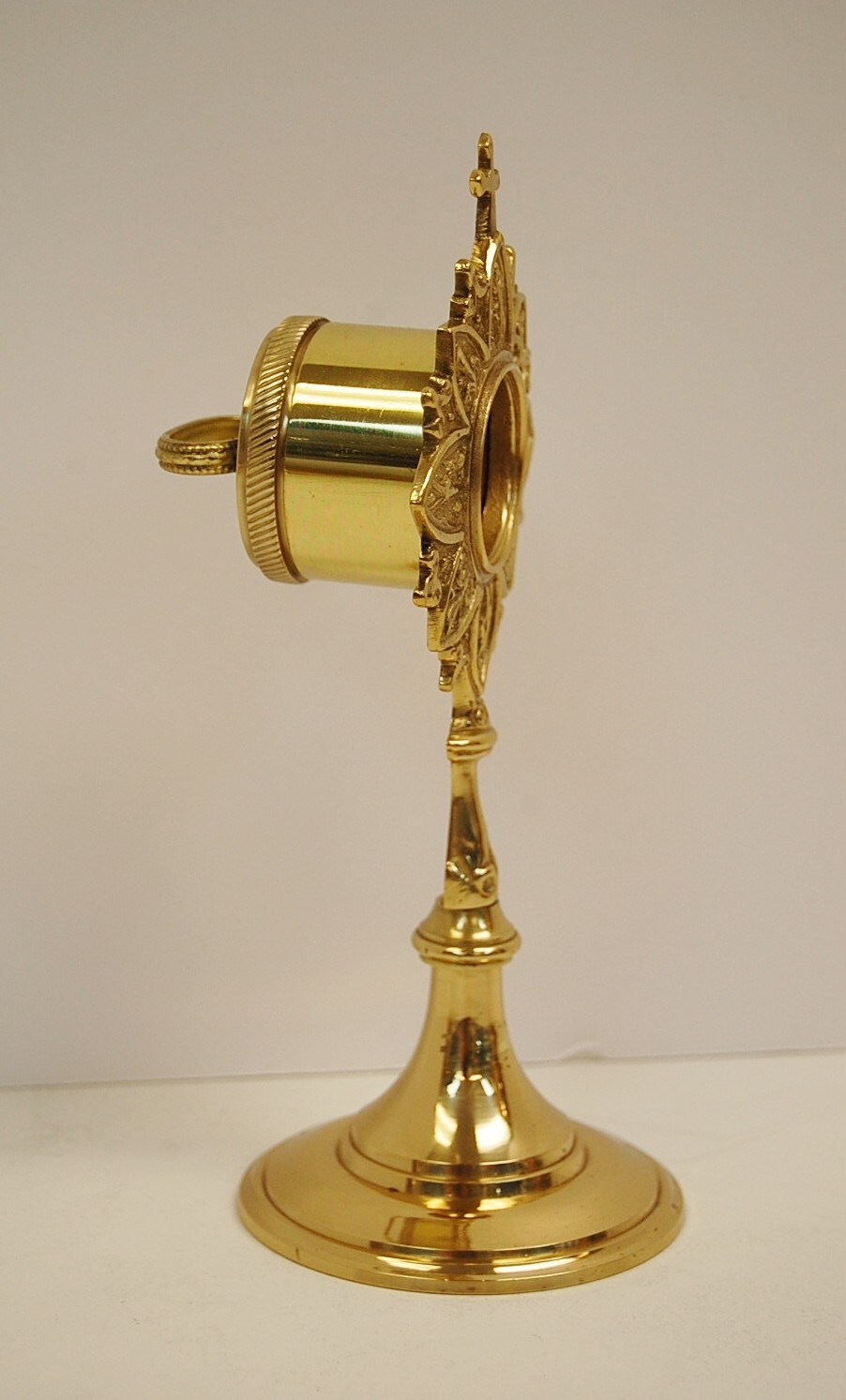 POLISHED BRASS RELIQUARY FOR YOUR RELIC - #64 - (CHURCH) SAINT