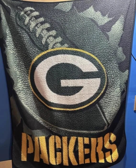 Manta suave grande Green Bay Packers NFL tiro 42" X 60"/5 pies Foto 2 de 4