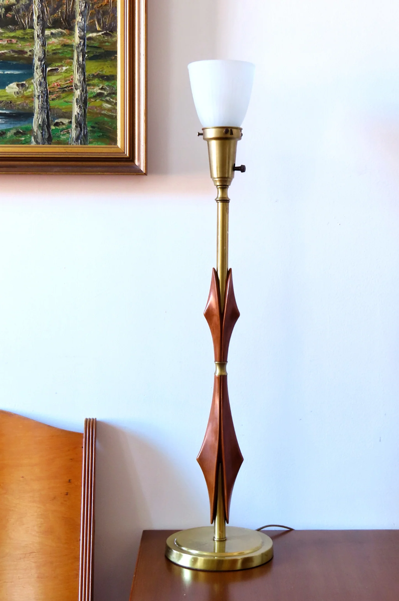 Mid Century Modern Adrian Pearsall Style Torchiere Lamp - 1960s