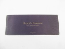 Old Scores 1923 Heinrich Kaminski Three Sacred Songs Soprano Violin Clarinet