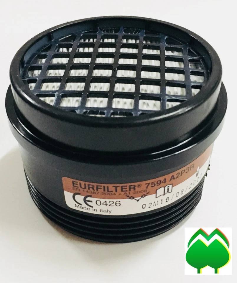 Filtro per maschera EURMASK  A2 P3 R  7594 EURFILTER  Milla confezione 2 filtri  - Immagine 3 di 3