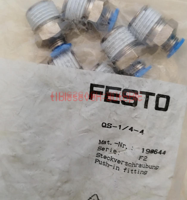 10PCS New FESTO QS-1/4-4 190644 Push-in Fitting