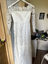  vestido de novia blanco talla 6, sin usar, perfecto estado 