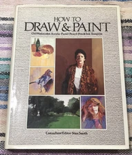 How to Draw and Paint by Stan Smith 1981 Dust Jacket HC Coffee Table Book