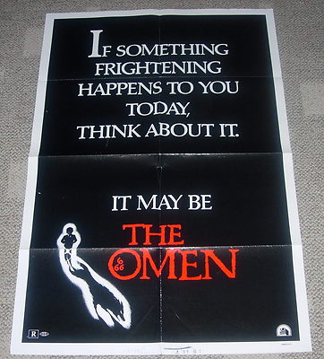 THE OMEN 1976 ORIGINAL ONE SHEET MOVIE POSTER