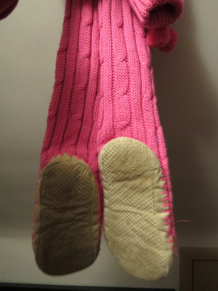 热卖 粉色 卧室 拖鞋 及膝 J Crew Yarn 莫卡辛女鞋 尺码 7 @  — 第 4/4 张图片