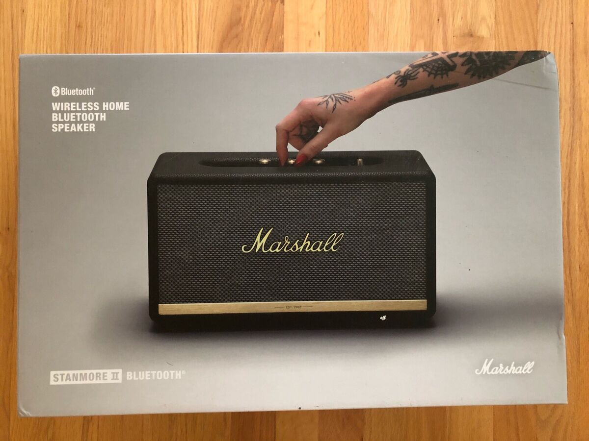Marshall Stanmore II Wireless Bluetooth Speaker Black Brand Marshall Stanmore II Wireless Bluetooth Speaker Black Brand