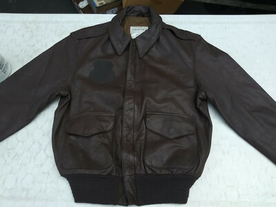 USAF A-2 Leather Flight Jacket Size 42 Regular MFG Saddlery
