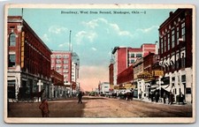 Muskogee OK~Keystone Hats~Taylor Clothing~Broadway @ 2nd~Jewelry Store 1916