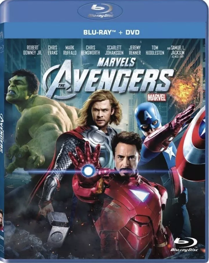 Marvel’s AVENGERS - Blu-ray + DVD - Robert Downey Jr., Scarlett Johansson - MCU