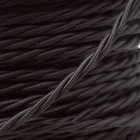 5 Meters UK Art Deco Emporium Brand Braided Twisted 6A Flex in Black