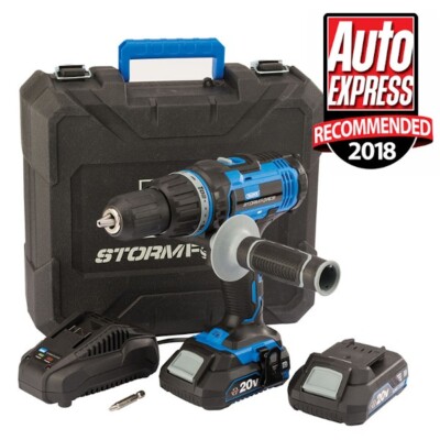Draper 89523 Storm Force 20V Akku-Bohrhammer mit zwei Li-Ion Akkus