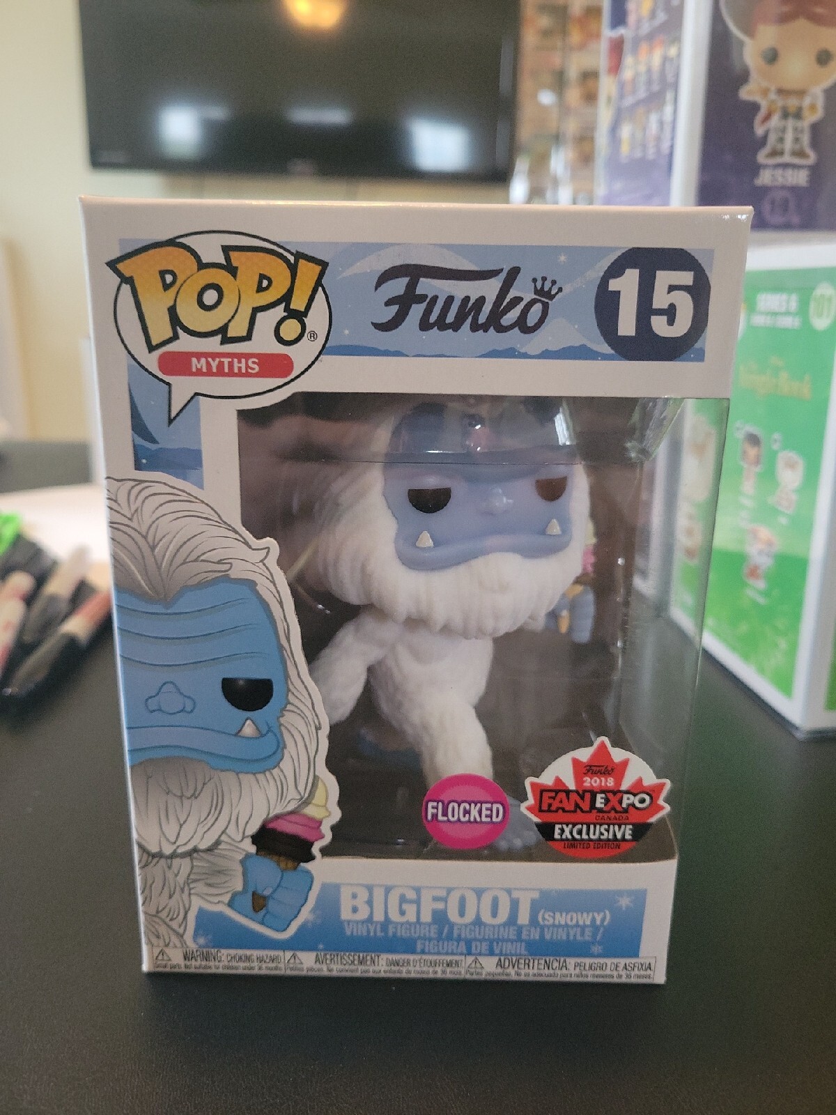Funko Pop! Myths Bigfoot (Snowy) #15 [Flocked] Exclusivo