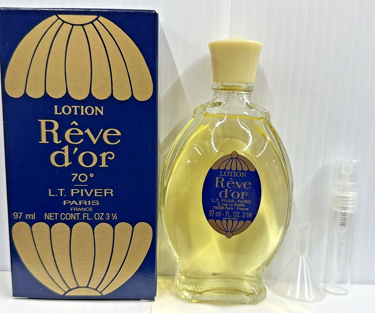 REVE D'or “ Dream Of Gold” Lotion By L T Piver Paris 97ML/FREE