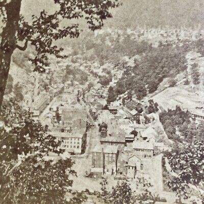 Antique 1870s Mauch Chunk Jim Thorpe PA Stereoview Photo Card P4808