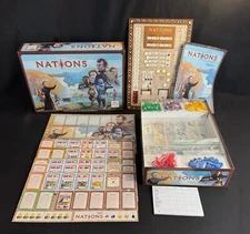 NATIONS  BOARD GAME LAUTOPELIT.FI ASMODEE LIGHTLY USED COMPLETE & ORGANIZER