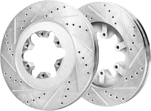 Front Drilled Brake Rotors + Ceramic Pad for 2009-2012 Chevy Colorado GMC Canyon - Picture 6 of 7