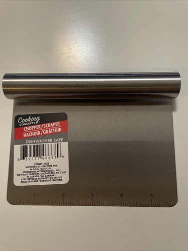 Stainless Steel Bench Scraper / Chopper With Ruler-Must Have NEW - Picture 2 of 5