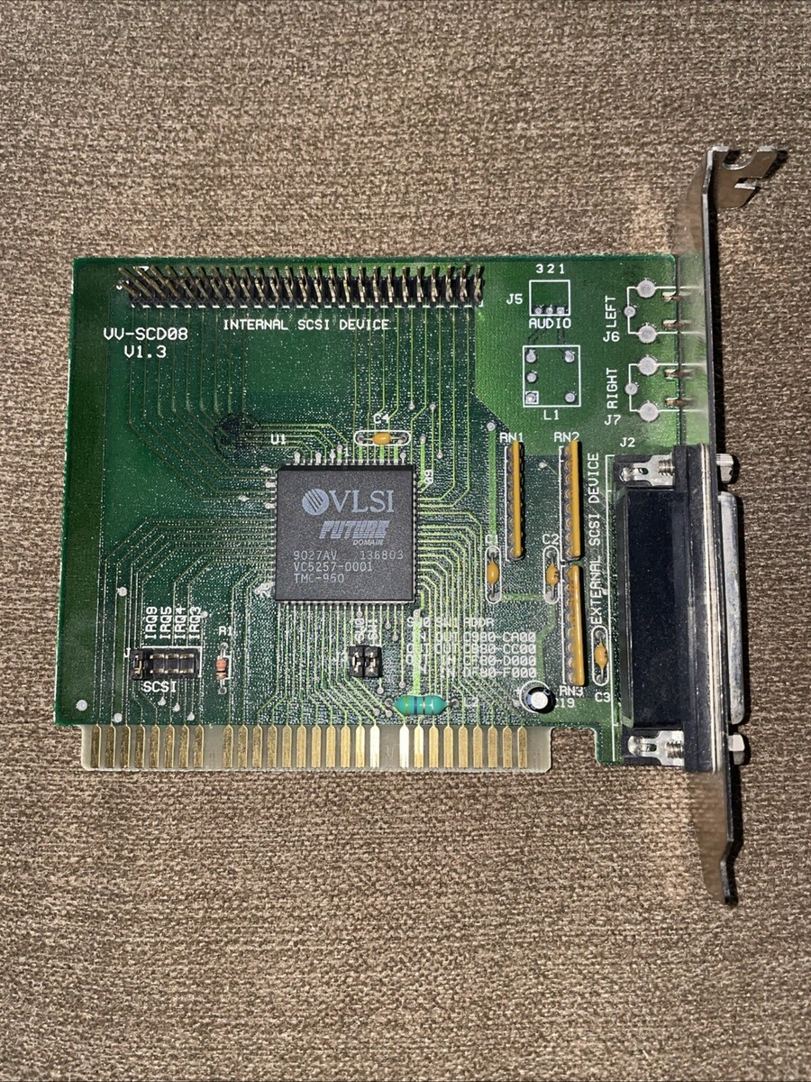 Future Domain SCSI Controller Card, VLSI TMC-950 Chip | eBay