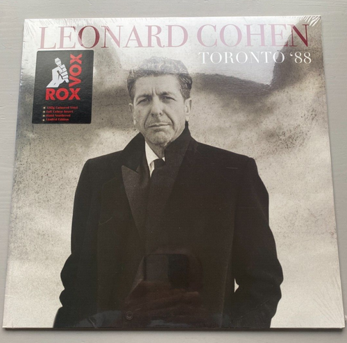 Leonard Cohen Toronto '88 12" LP Vinyl Coloured Record Album NEW Ltd Numbered