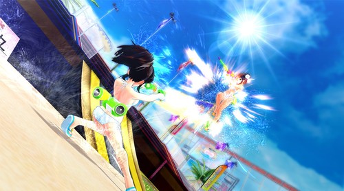 PS4 Senran Kagura Peach Beach Splash limitierter Sonnenschein XXX und Brustmauspad - Bild 8 von 11