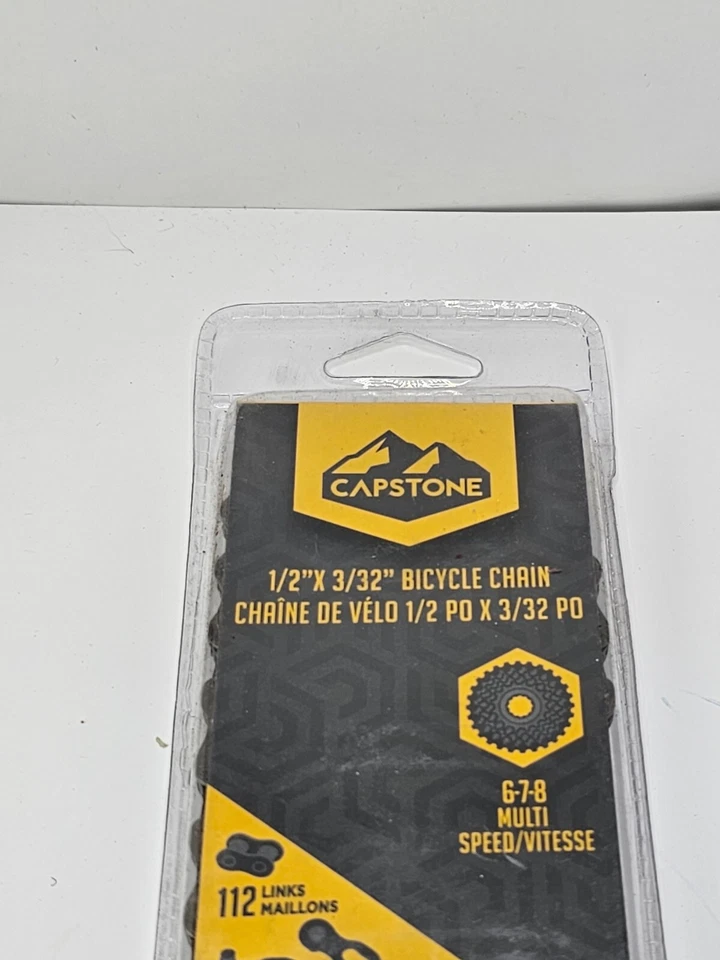 (QTY 2) Capstone 67415 Bicycle Chain 6-7-8 Speed (112 Link), 1/2 X 3/32 Foto 2 de 4