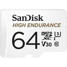 SanDisk High Endurance 64 GB Class 10/UHS-I U3 microSDXC sdsqqnr064gan6ia 