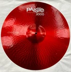 Paiste 2000 Color Sound Red Ride 20" Cymbal Made In Switzerland