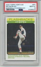 2022 TOPPS HERITAGE BASEBALL FLASHBACKS #BF1 NOLAN RYAN ANGELS PSA 10 LOW POP