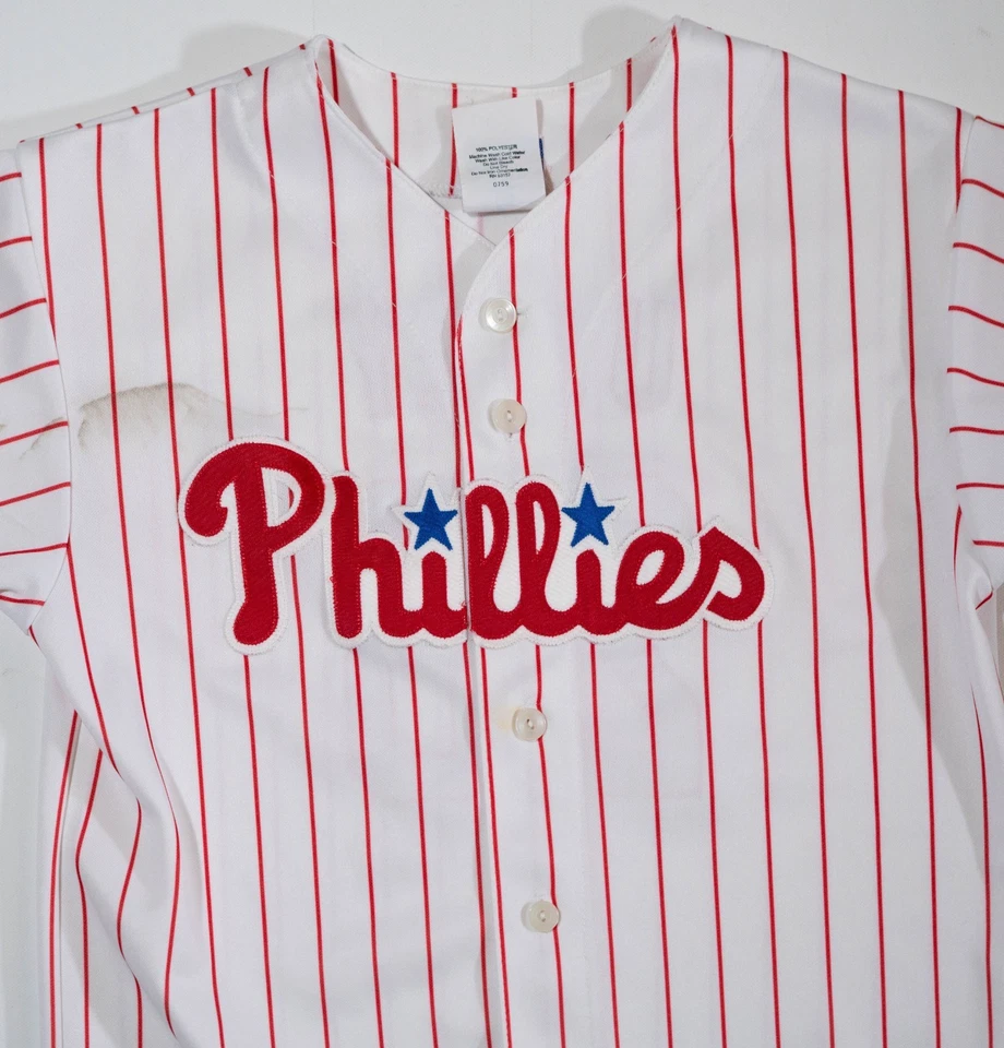 Majestuosa camiseta de béisbol Chase Utley #26 Philadelphia Phillies MLB pequeña de colección Foto 4 de 4