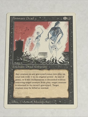 MTG - Animate Dead (Revised) LP Excellent Condition - Picture 1 of 2