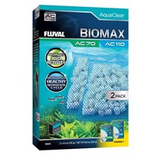 Fluval BIOMAX AC70 AC110 Power Filter Media 8.8 oz 250g 2 Pack AC70 AC110