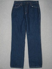 OE11441 DEADSTOCK VINTAGE 1970s  DICKIES  BOOT JEANS 38x34 msr 34"x35" DARK