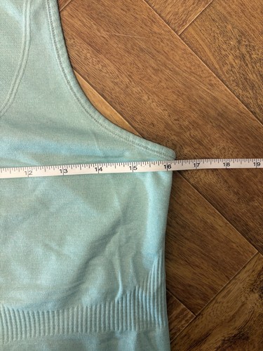 Camiseta sin mangas Ziya Active para mujer mediana verde mar usada en excelente estado L3 - Imagen 7 de 9