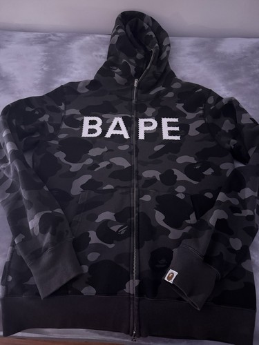 Bape, A Bathing Ape Vintage Camo Hoodie Zip Up Size Large *Extremely Rare*