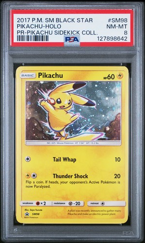 Pikachu graded PSA 8 for sale on eBay