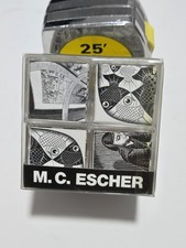 M.C. Escher Cube Block Type Desktop Puzzle Vtg 1990 Cordon Art PussyCat Germany