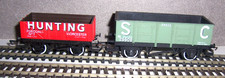 Hornby OO Gauge Wagons; R149 Hunting 5 Plank  & R564 Steel Mineral LWB Wagon