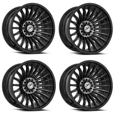 Set 4 20 Xf Off-road Xf-231 Black Machined Titanium Ddt 20x9 5x5 5x5.5 0mm Rims