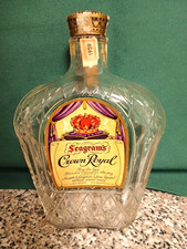 1959 SEAGRAMS CROWN ROYAL 4/5 QT EMPTY BOTTLE...