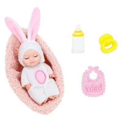 4 Inch Miniature Dolls with Clothes Accessories for Kids Child Dolls Miniature