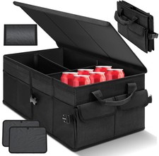 Kofferraumtasche Organizer mit 3 Fächern Kofferraum Autobox Auto Box Tasche XXL