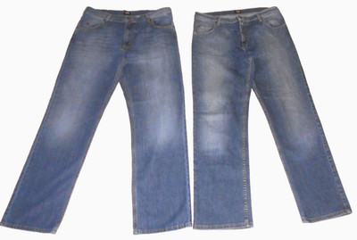 2 x LEE JEANS BROOKLYN HERREN 38/32 DENIM HOSE BLUE OPTIK BLAU MAN W.38 MEN 54
