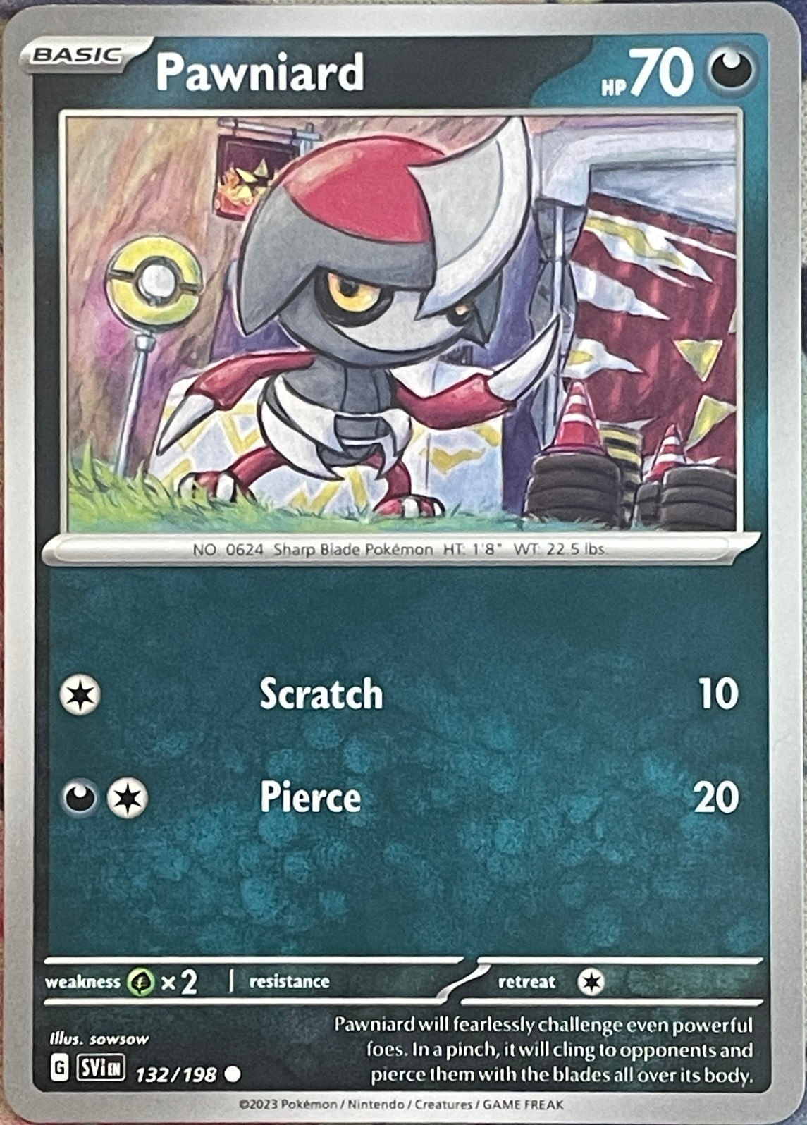 Pawniard - 132/198 - Scarlet & Violet Base Pokemon 2023