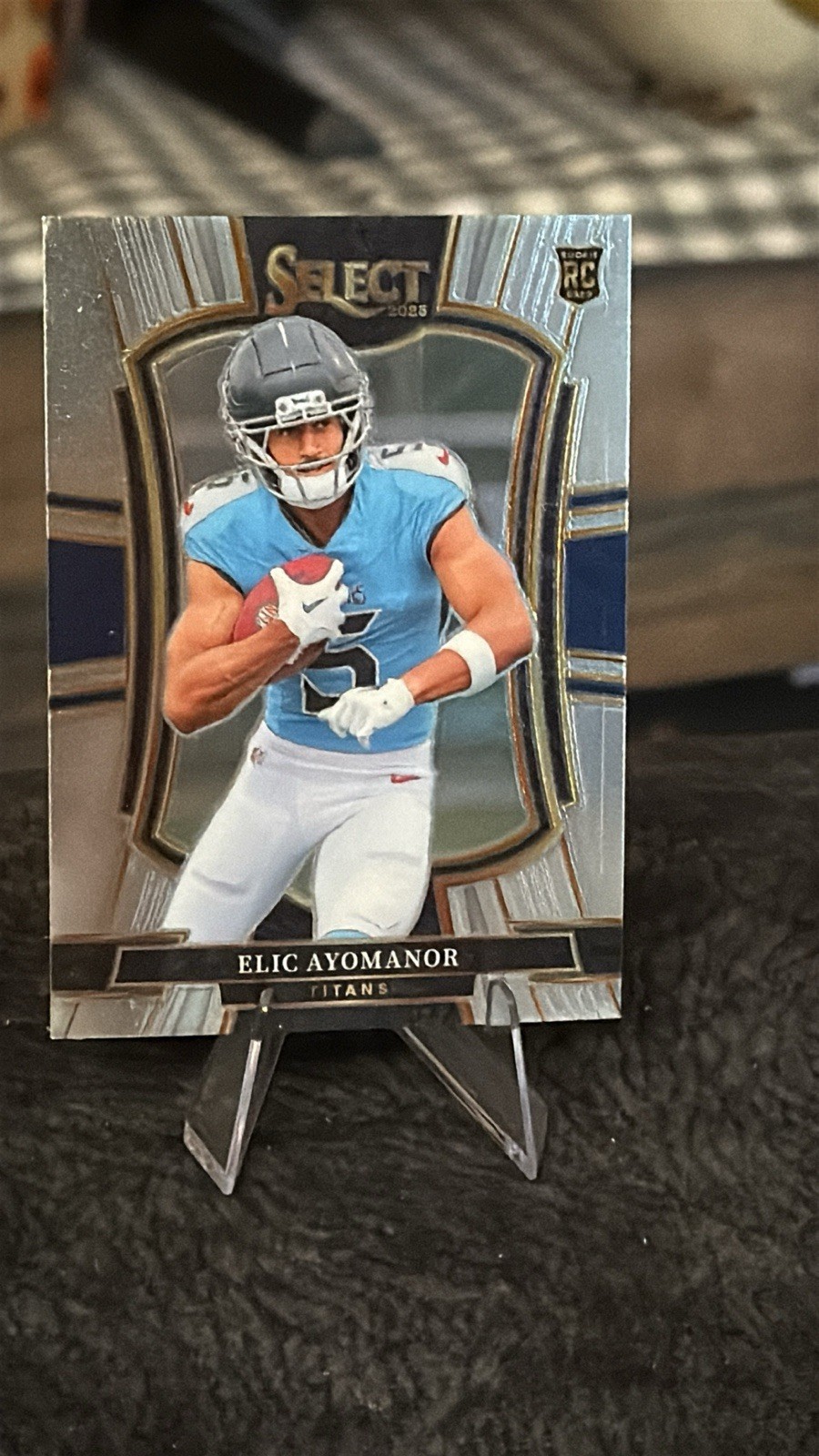2025 Panini Select Premier Level Elic Ayomanor RC #127 Titans