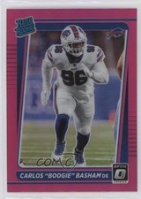 2021 Panini Donruss Optic Rated Rookie Pink Prizm Carlos Basham Jr Boogie 17tx