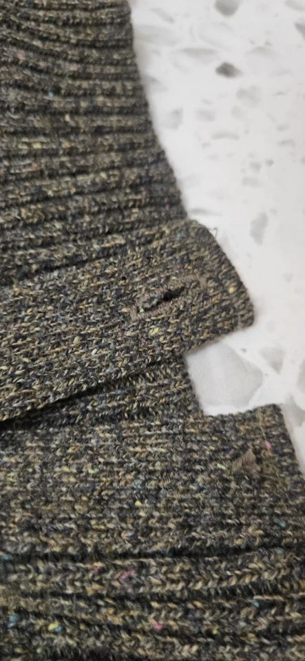 VTG Pendleton Brown Cardigan Wool Sweater Mens XL DAMAGED HOLES XL - Image 2 of 4