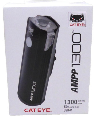 Cateye AMPP 1300 Headlight - Black Led White Light 1300 Lumens! New In Box
