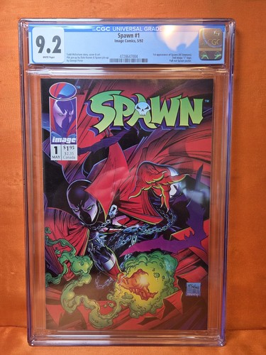 SPAWN #1 CGC 9.2 NM/M WP 1992 Todd McFarlane 1st Sam & Twitch 