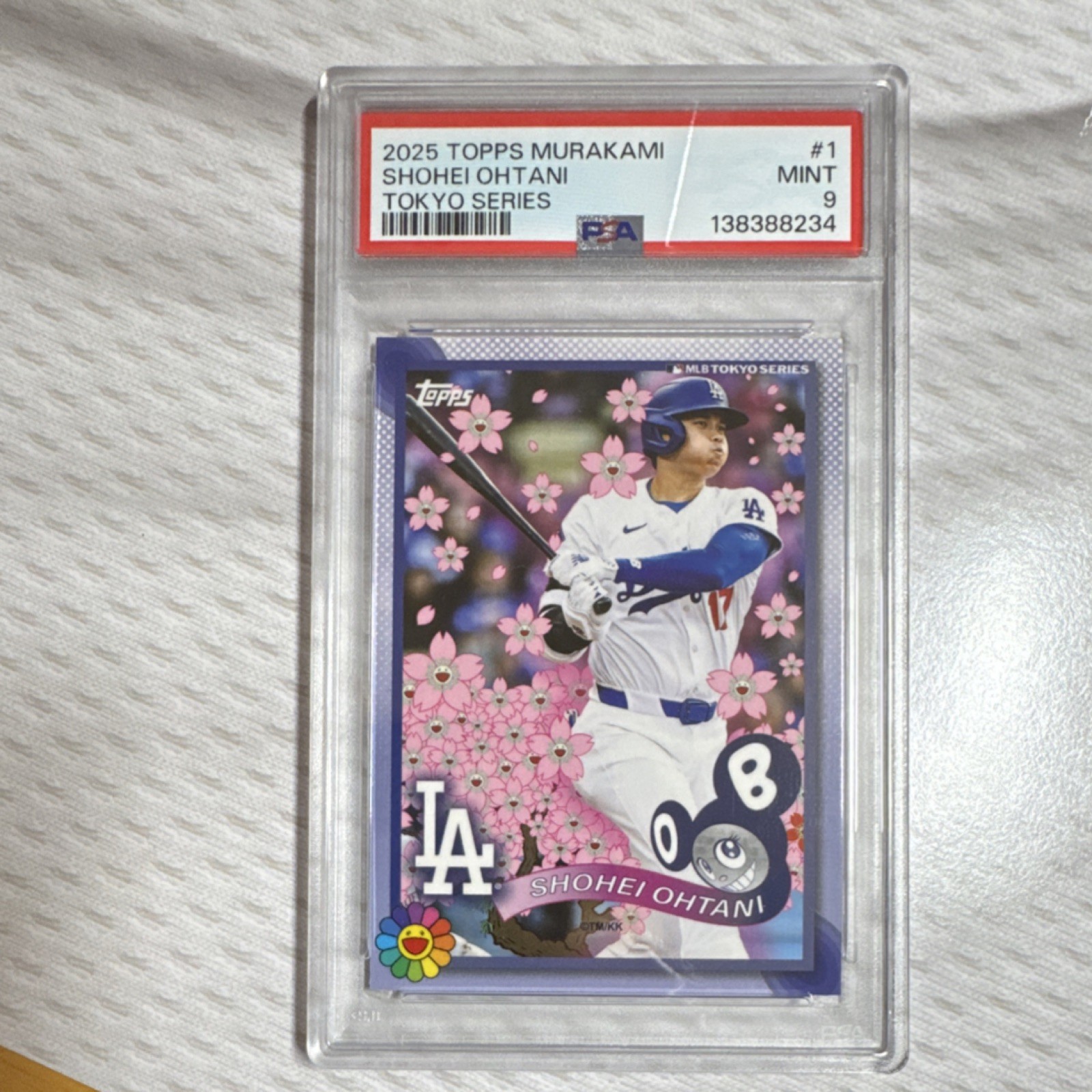 Topps 2025 Tokyo Series Shohei Ohtani #1 PSA 9 Los Angeles Dodgers view 5